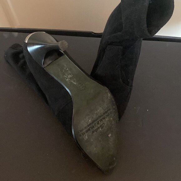 Donald J Pliner signature black suede boots size 6 - Picture 4 of 5